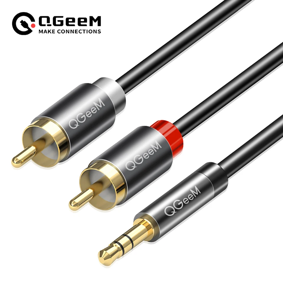 Home Cinema Dvd - QGeeM RCA-Kabel 2RCA auf 3,5mm Audio-Kabel