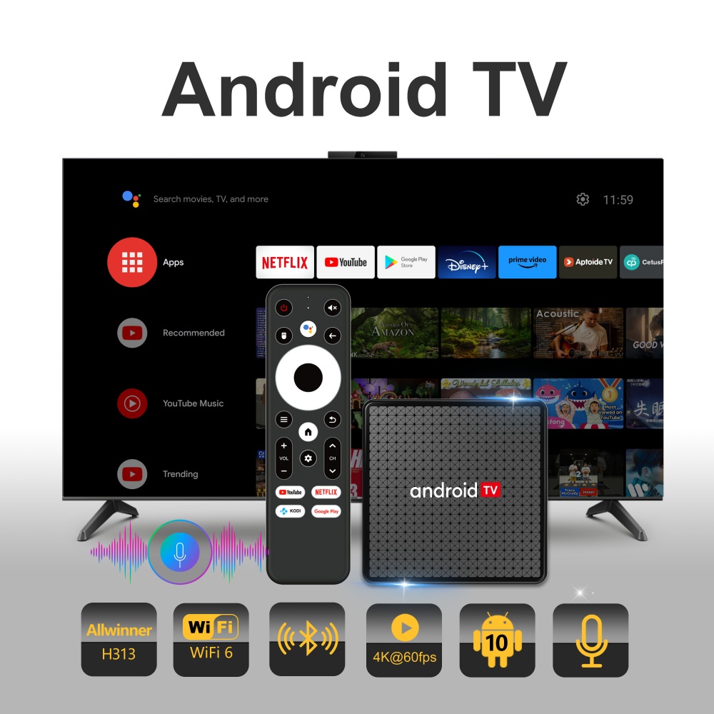 Home Cinema Setup - Wudung X5 TV-Box AndroidTV Allwinner H313