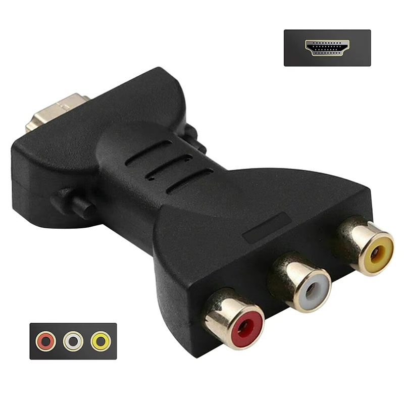 Home Cinema Dvd - AV-zu-HDTV-Composite-Adapter mit 3 RCA-Anschlüssen (Rot, Weiß,