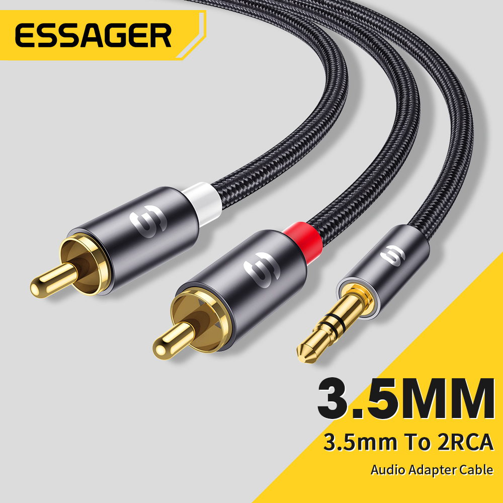 Home Cinema Pc - Essager RCA Audio Kabel Stereo 3,5mm