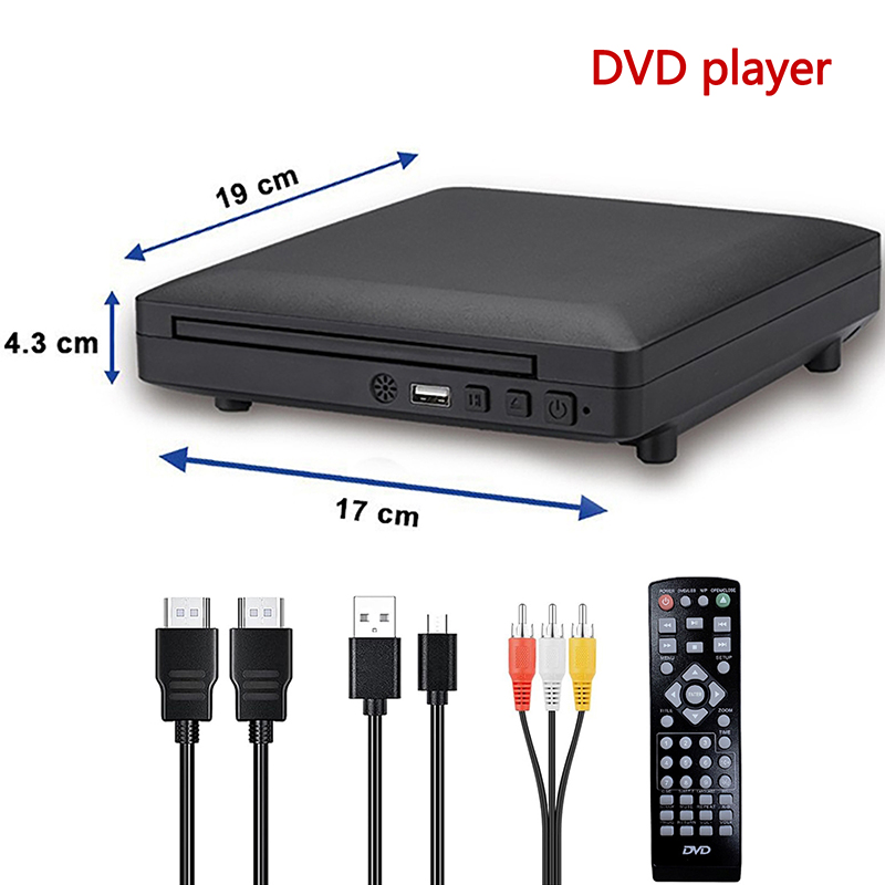 Home Cinema Dvd - Mini-DVD-Player 1080P Full HD USB Heim-TV