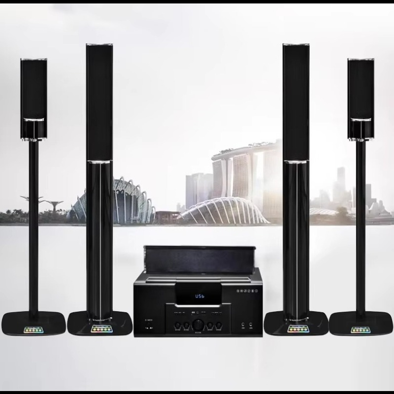 Home Cinema System - Heimkino-Lautsprechersystem 5.1 Audio-Verstärker Bluetooth-Lautsprecher Surround-Heimkinosystem Set
