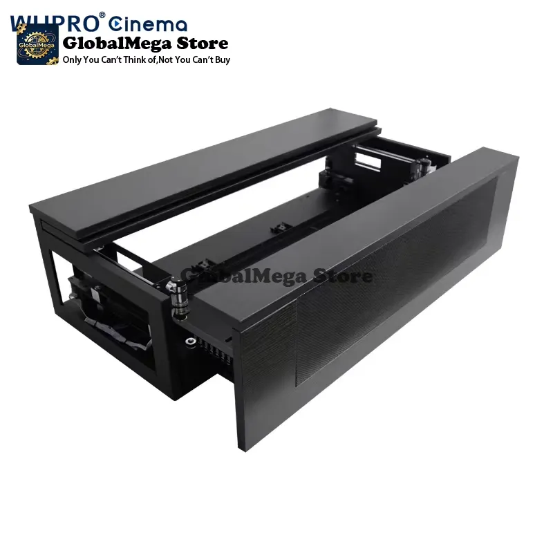 Home Cinema Ultra Short Throw Projector - 2026 Neuester Smart-Projektor-Schrank mit Motorisiertem Schiebevorrichtung,
