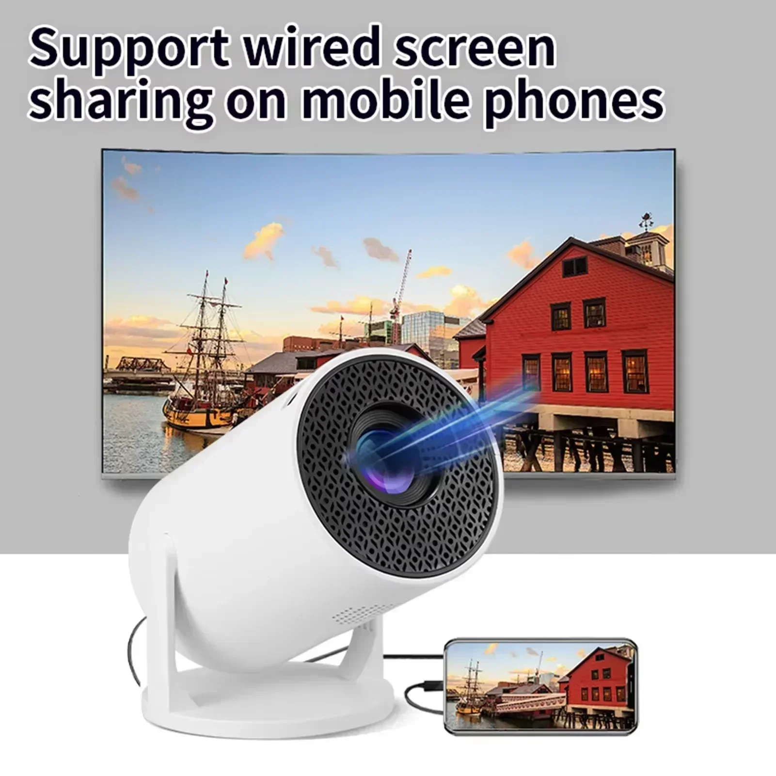 Neuer Smart-Projektor Mini HY3 – Home Cinema Setup Bewertung und Preis