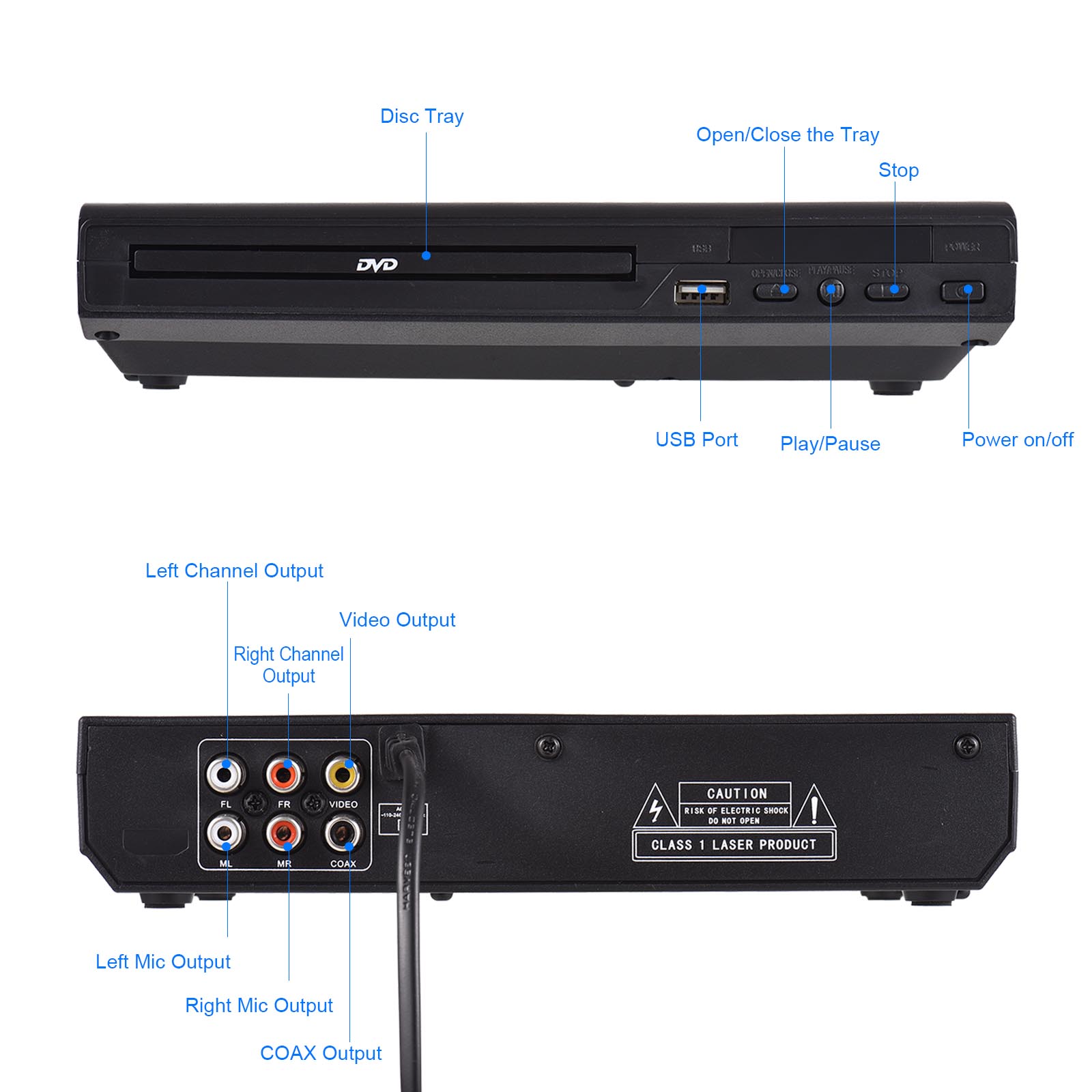 DVD-225 Heim-DVD-Player DVD CD – Home Cinema Dvd Bewertung und Preis