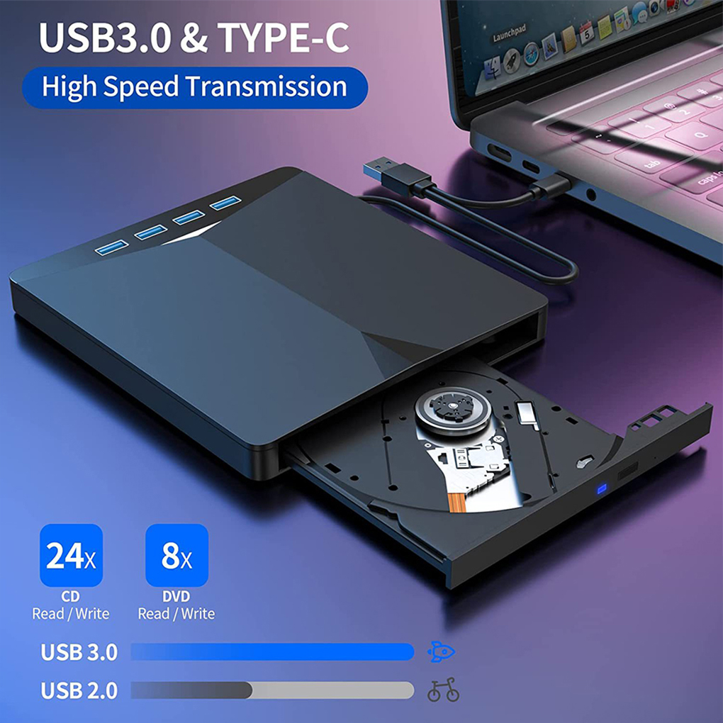 7 in 1 USB 3.0 Typ C Externes  – Blu Ray Disc Player Bewertung und Preis